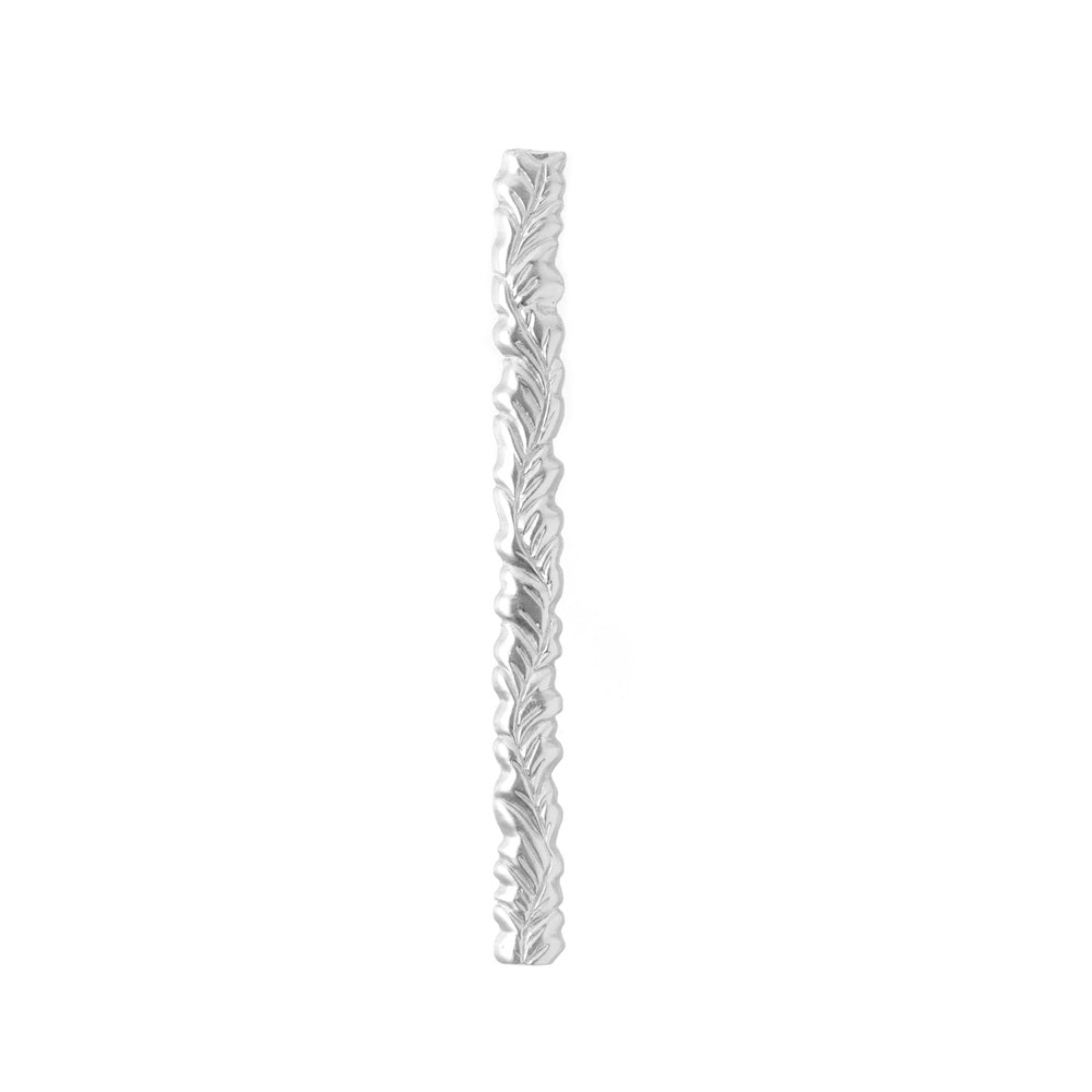 silver half round vine ring shank