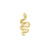 14k Yellow Gold Tiny Snake