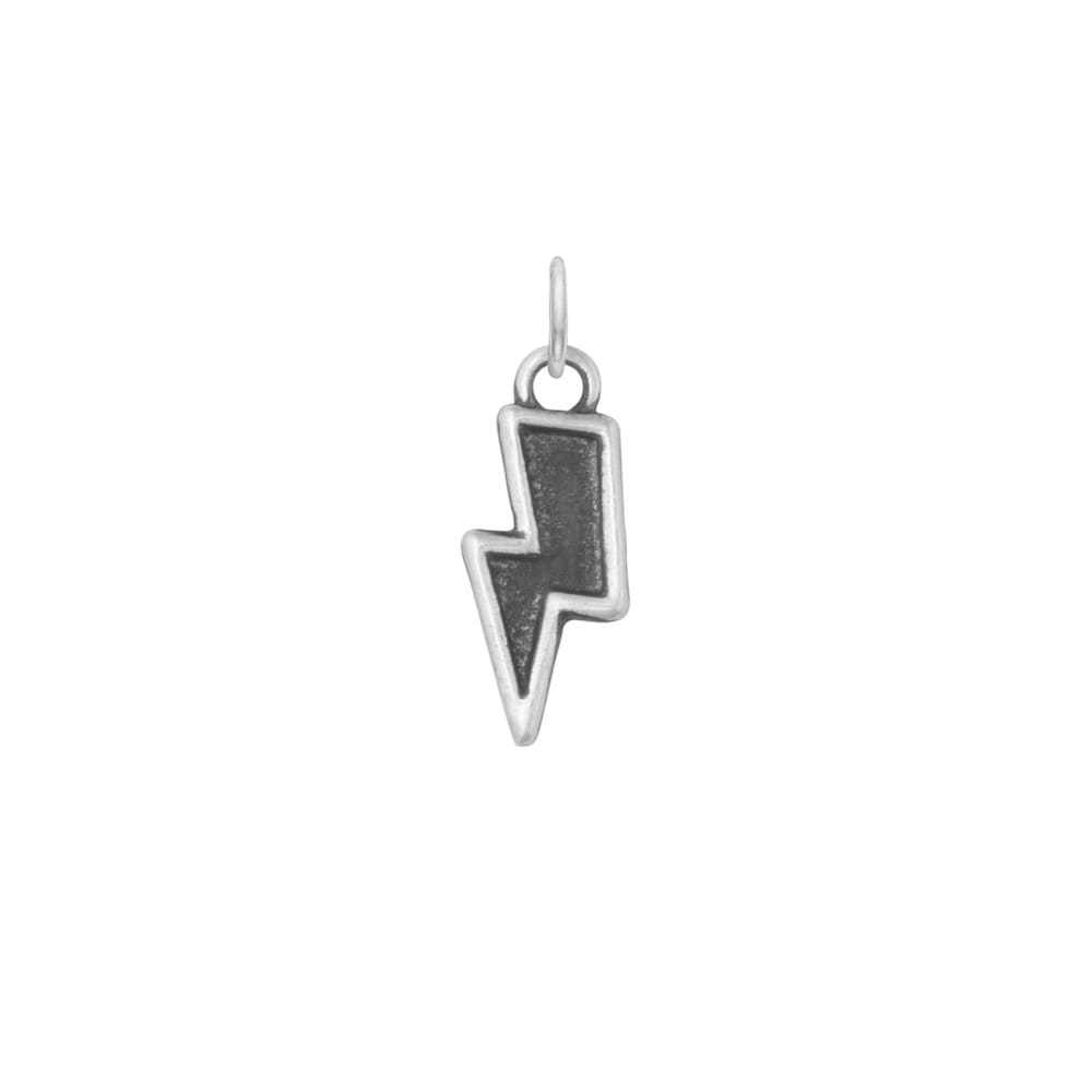 silver lightning charm