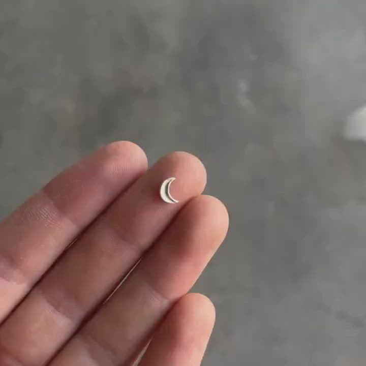 silver concave moon